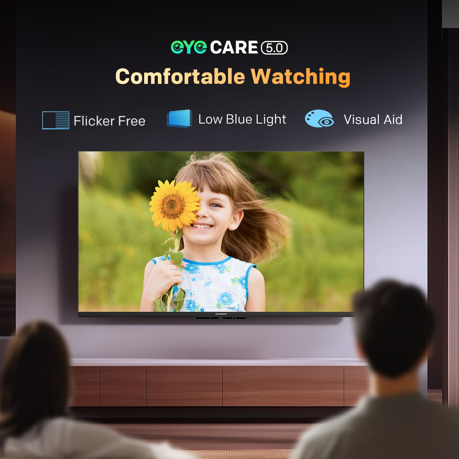 SKYWORTH Q6600H 75" - QLED+ 4K Smart Google TV, Gen 5 Quantum Dot, 120Hz Refresh