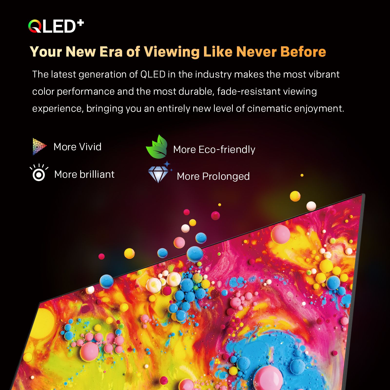 SKYWORTH Q6600H 55" - QLED+ 4K Smart Google TV, Gen 5 Quantum Dot, 120Hz Refresh