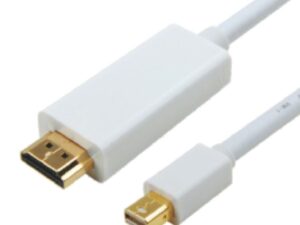 ASTROTEK Mini DisplayPort DP to HDMI Cable 2m - 20 pins Male to 19 pins Male