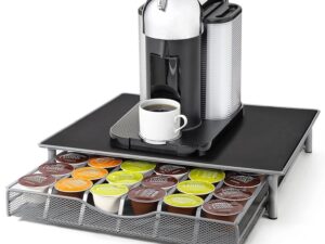 CARLA HOME K-Cup Coffee Pod Drawer for 36 Coffee Pods Storage for Home Kitchen