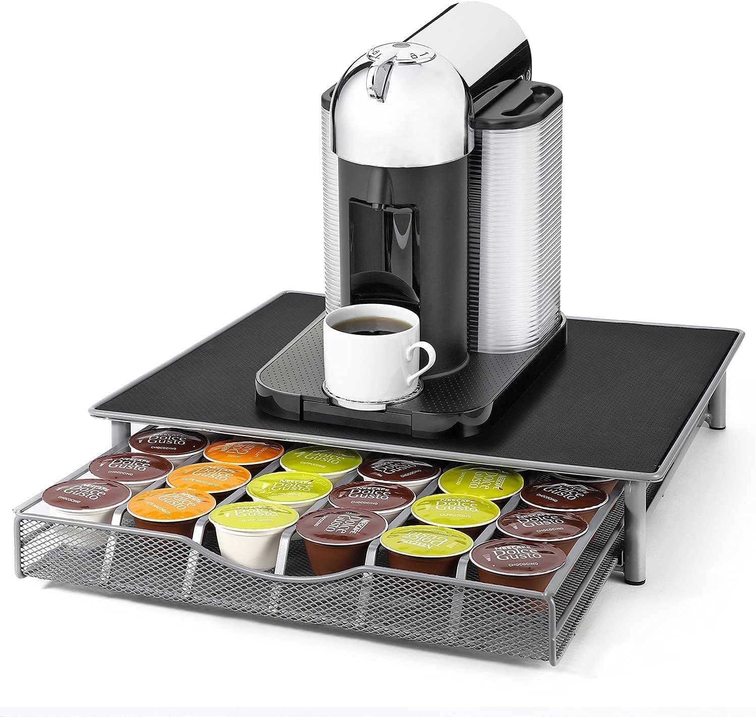 CARLA HOME K-Cup Coffee Pod Drawer for 36 Coffee Pods Storage for Home Kitchen
