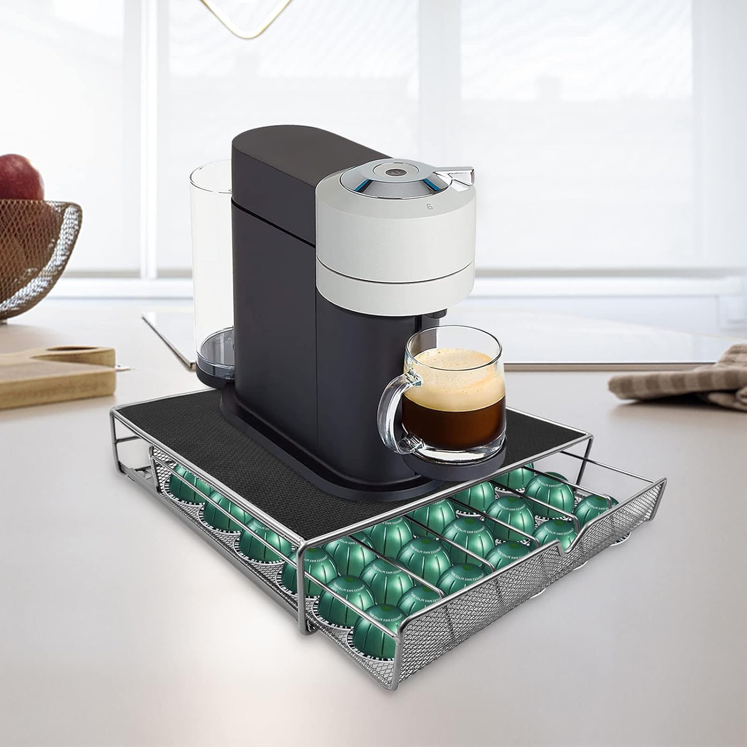 CARLA HOME K-Cup Coffee Pod Drawer for 36 Coffee Pods Storage for Home Kitchen
