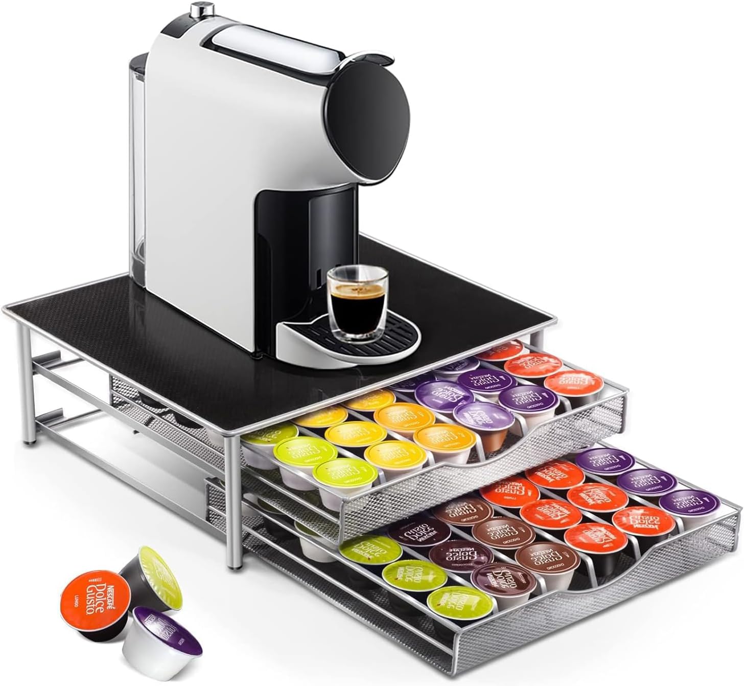 CARLA HOME K-Cup Coffee Pod Drawer for 72 Coffee Pods Storage for Home Kitchen
