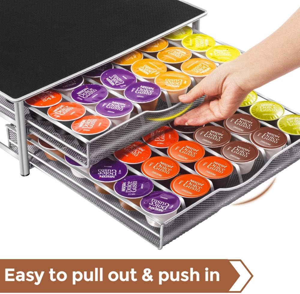 CARLA HOME K-Cup Coffee Pod Drawer for 72 Coffee Pods Storage for Home Kitchen