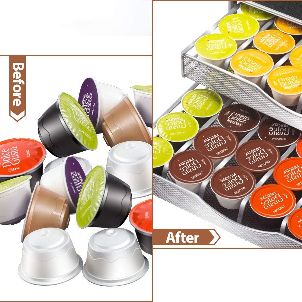 CARLA HOME K-Cup Coffee Pod Drawer for 72 Coffee Pods Storage for Home Kitchen