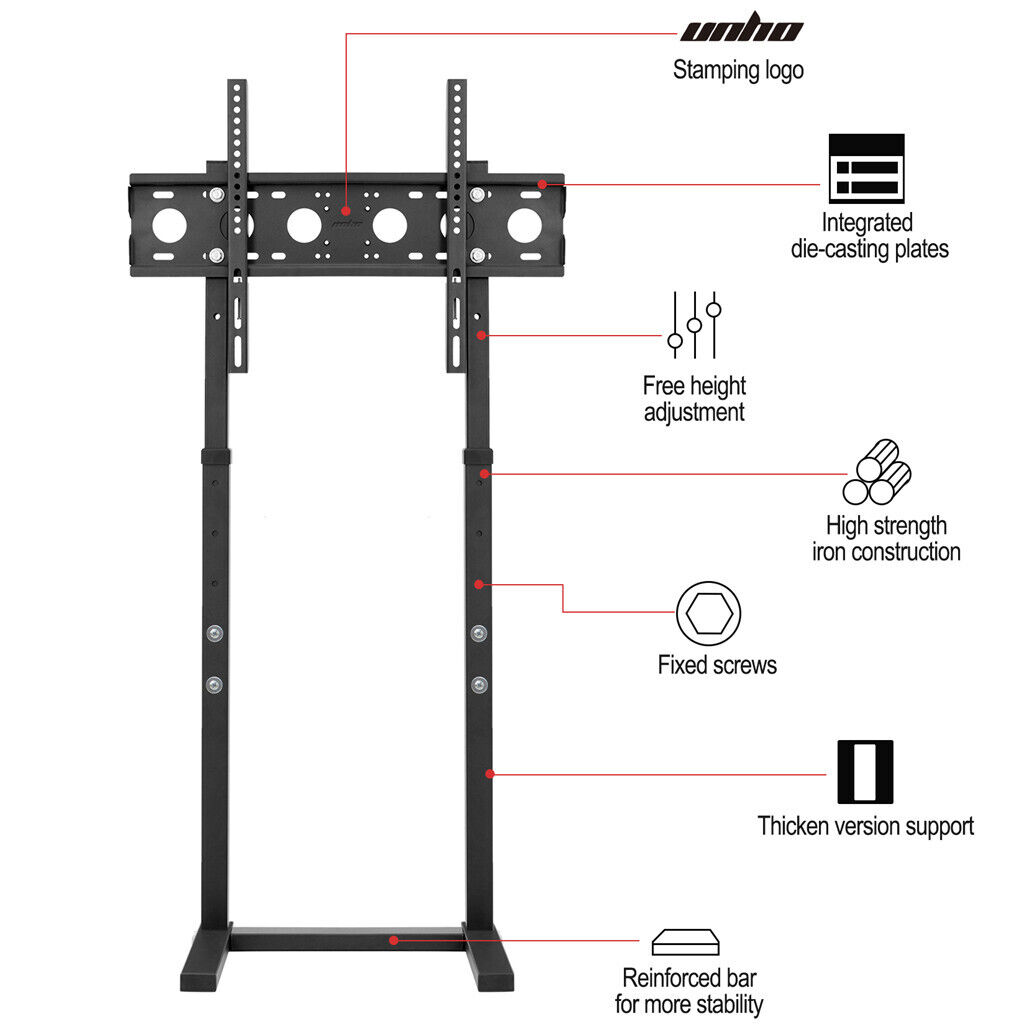 TV Stand Base Mount Bracket Swivel for 32-65 LED LCD Screen