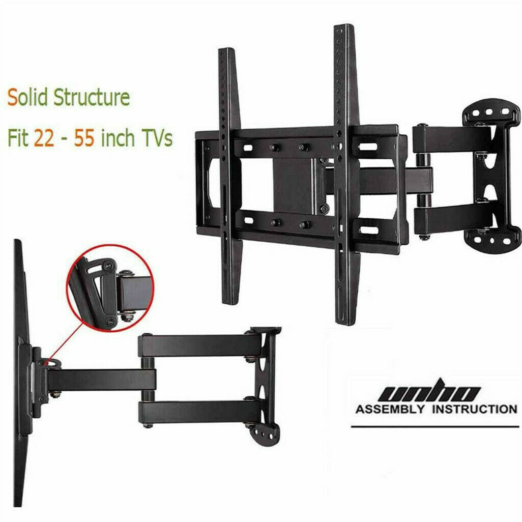 Full Motion TV Wall Mount Bracket 27-55 for Samsung TCL Hisense