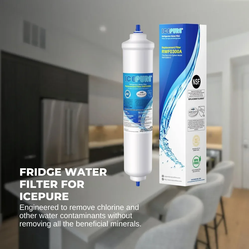 4 EXTERNAL FRIDGE WATER FILTER For AMANA MIELE BEKO FISHER PAYKEL LIEBHERR