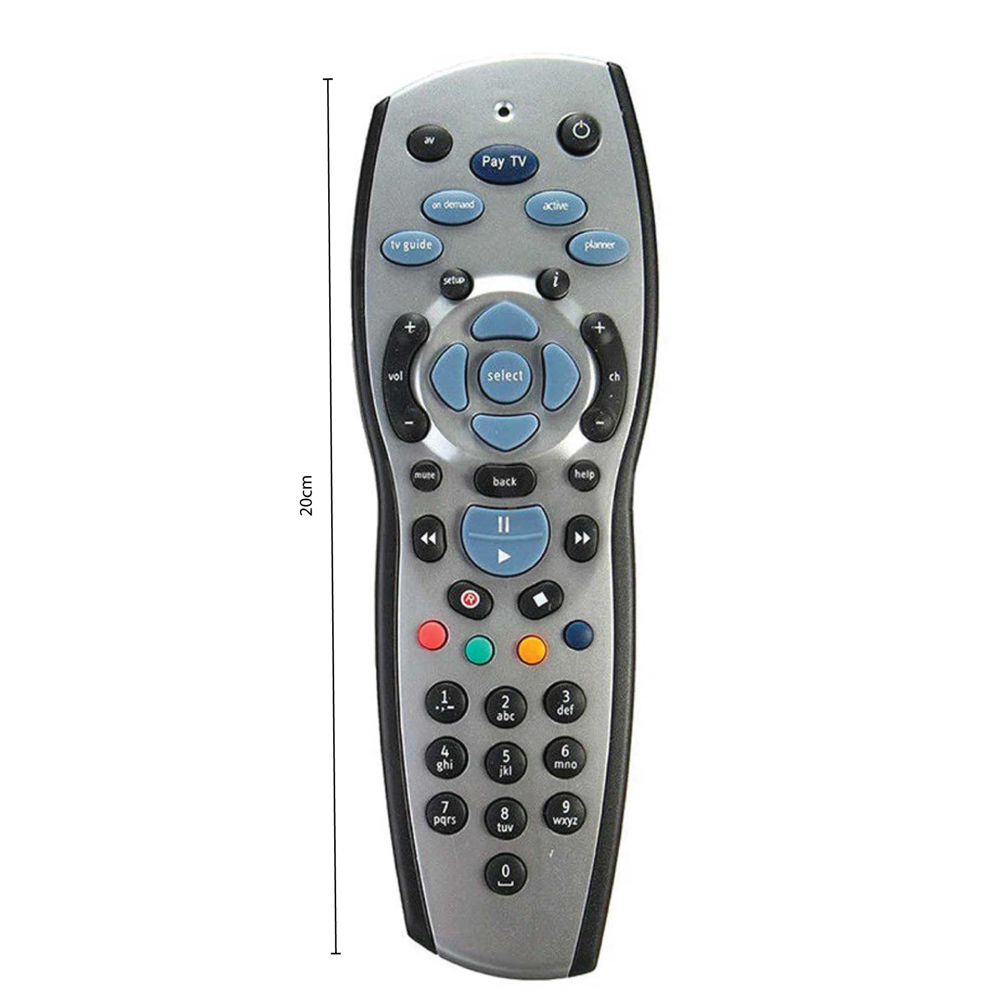 4x Tooleroo PayTV Remote Control Compatible with Foxtel MYSTAR SKY NZ - Silver