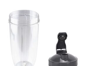 For Nutribullet Tall Large Big Cup 24Oz + Fliptop Lid - For Nutri 600 and 900