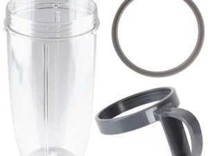 Kitchee For Nutribullet Colossal Large Cup + Holder Ring + Grey Seal