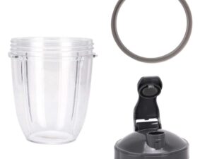 For Nutribullet Short Cup + Fliptop Lid + Grey Seal - For 900 and 600 Models