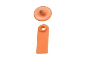 100x Cattle Ear Tags 5x2cm Set - Mini Orange Blank Pig Goat Livestock Label