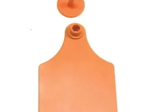 100x Cattle Ear Tags 7x10cm Set - Large Orange Blank Cow Sheep Livestock Label