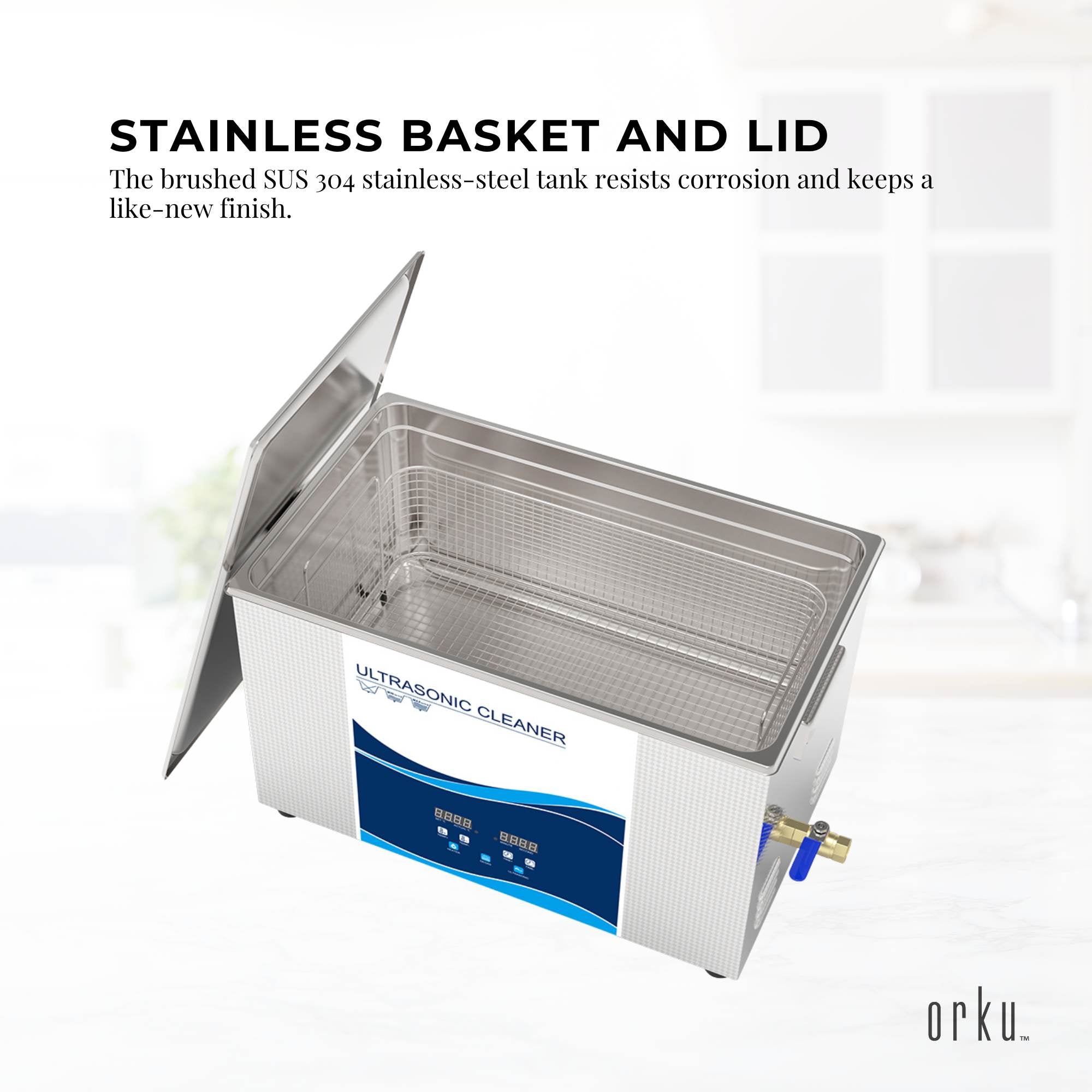 30L Digital Ultrasonic Cleaner Jewelry Ultra Sonic Bath Degas Parts Cleaning