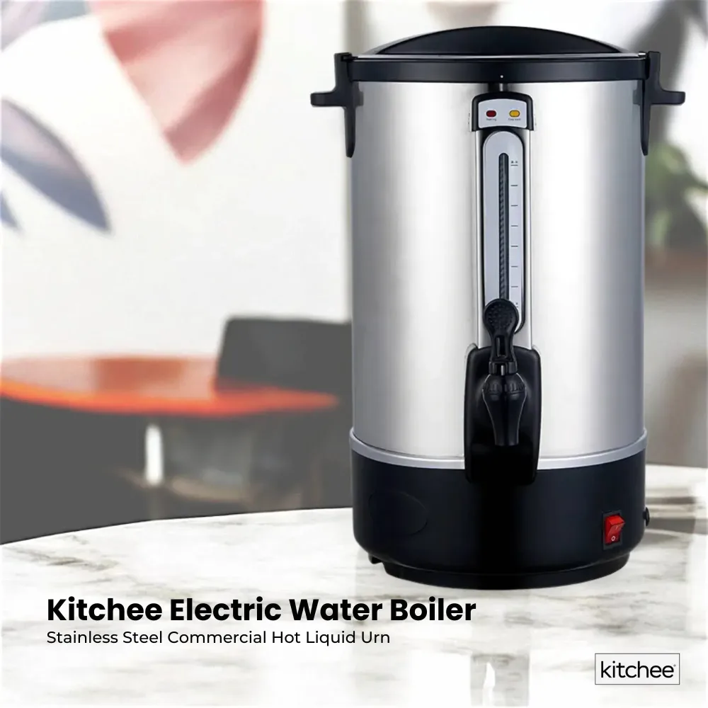 Kitchee 10L Electric Water Boiler - Stainless Steel Commercial Hot Liquid Urn