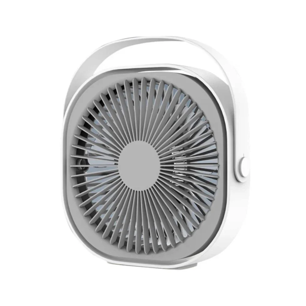3-Speed USB 20cm Desktop Fan - Quiet Portable Lightweight Rechargeable Cooler