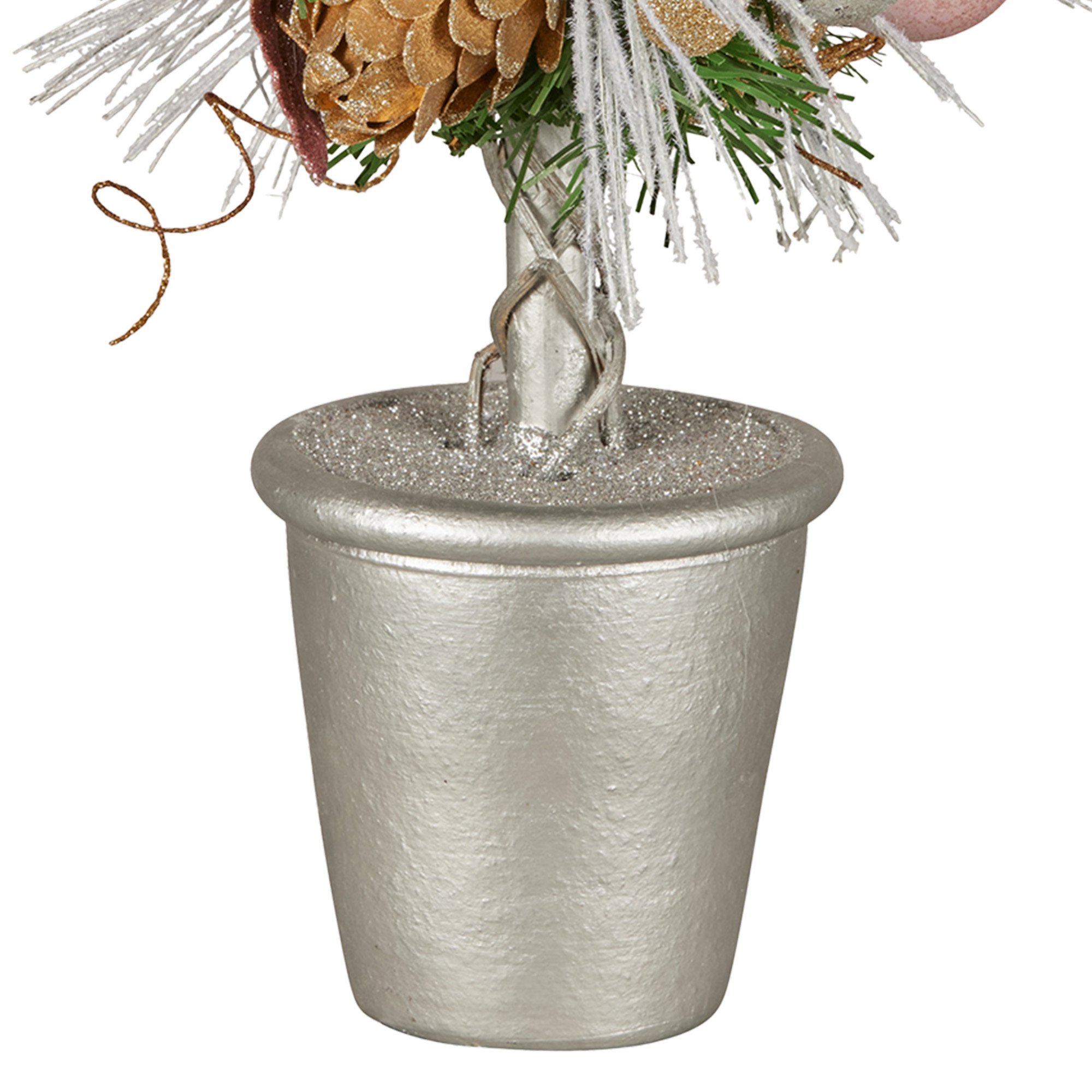 Christabelle 36cm Christmas Tabletop Topiary Tree Jewelled Baubles, Berries