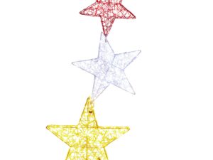 Christabelle 120cm Triple Star Christmas Display with Lights