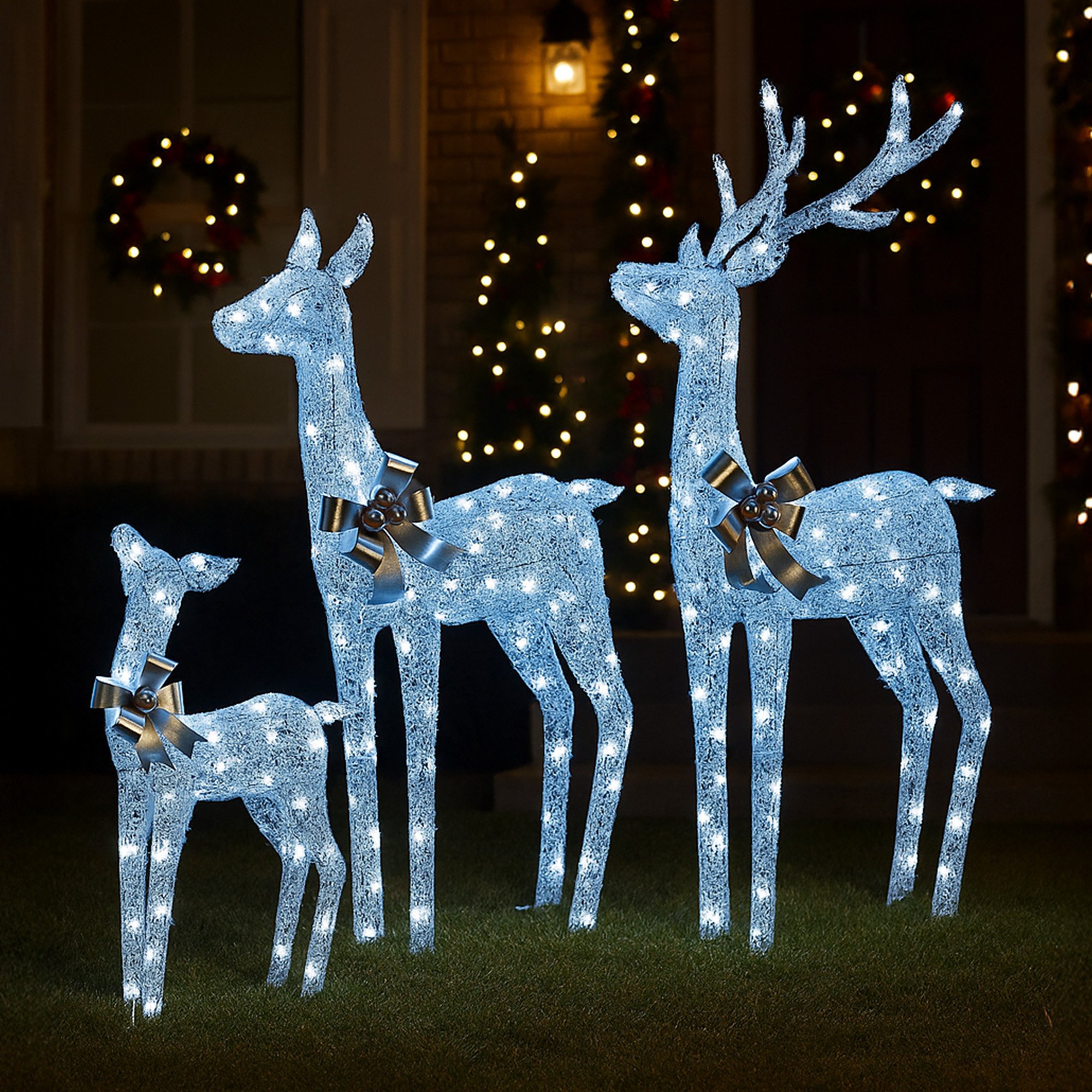 Christabelle Christmas Reindeer Display Set 3 Indoor & Outdoor Decorations