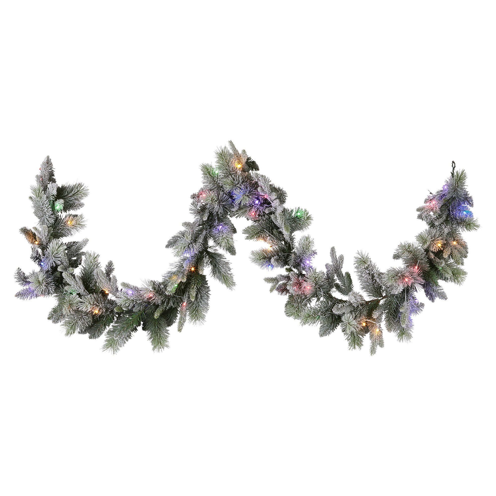 Christabelle 2.7m Christmas Garland Snowy w/ LED Lights Stamford Spruce Tree