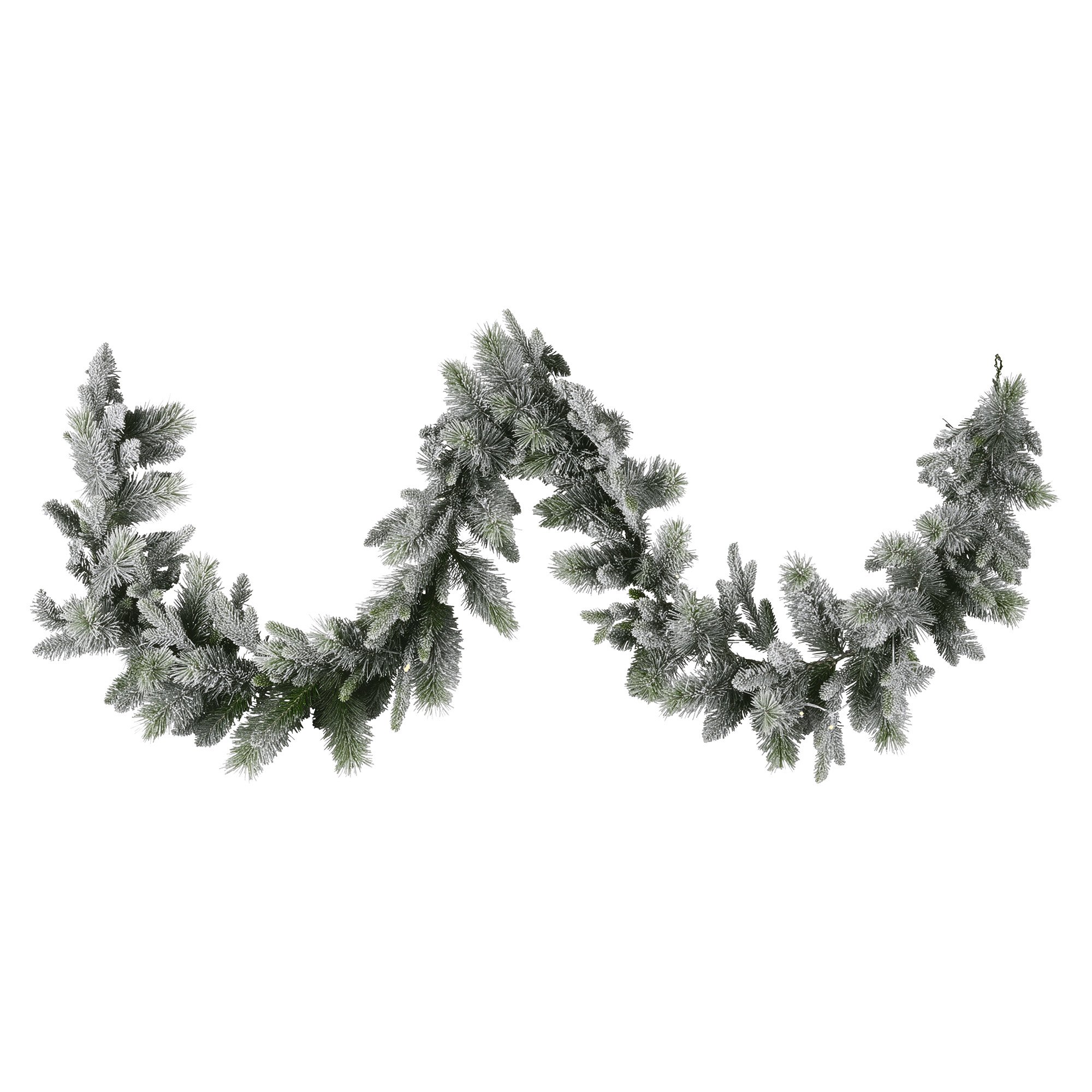 Christabelle 2.7m Christmas Garland Snowy w/ LED Lights Stamford Spruce Tree
