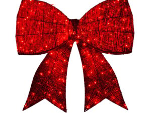 Christabelle Christmas Display Bow 91cm w/ LED & Twinkle Lights 5 Functions