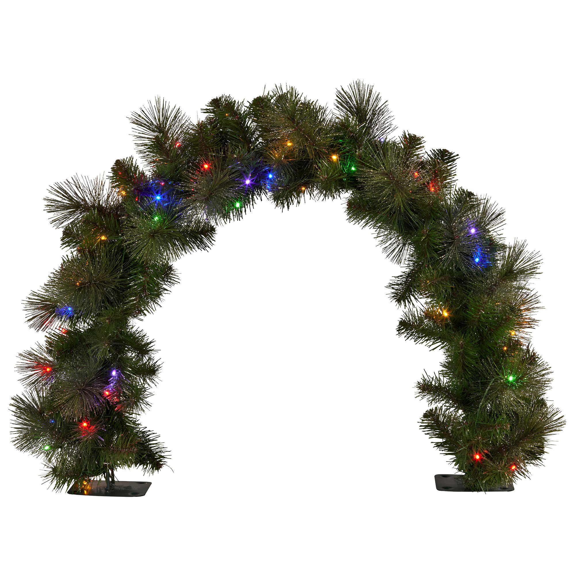 Christabelle 60cm Tabletop Christmas Archway Garland w/ LED Lights Gold Mantle