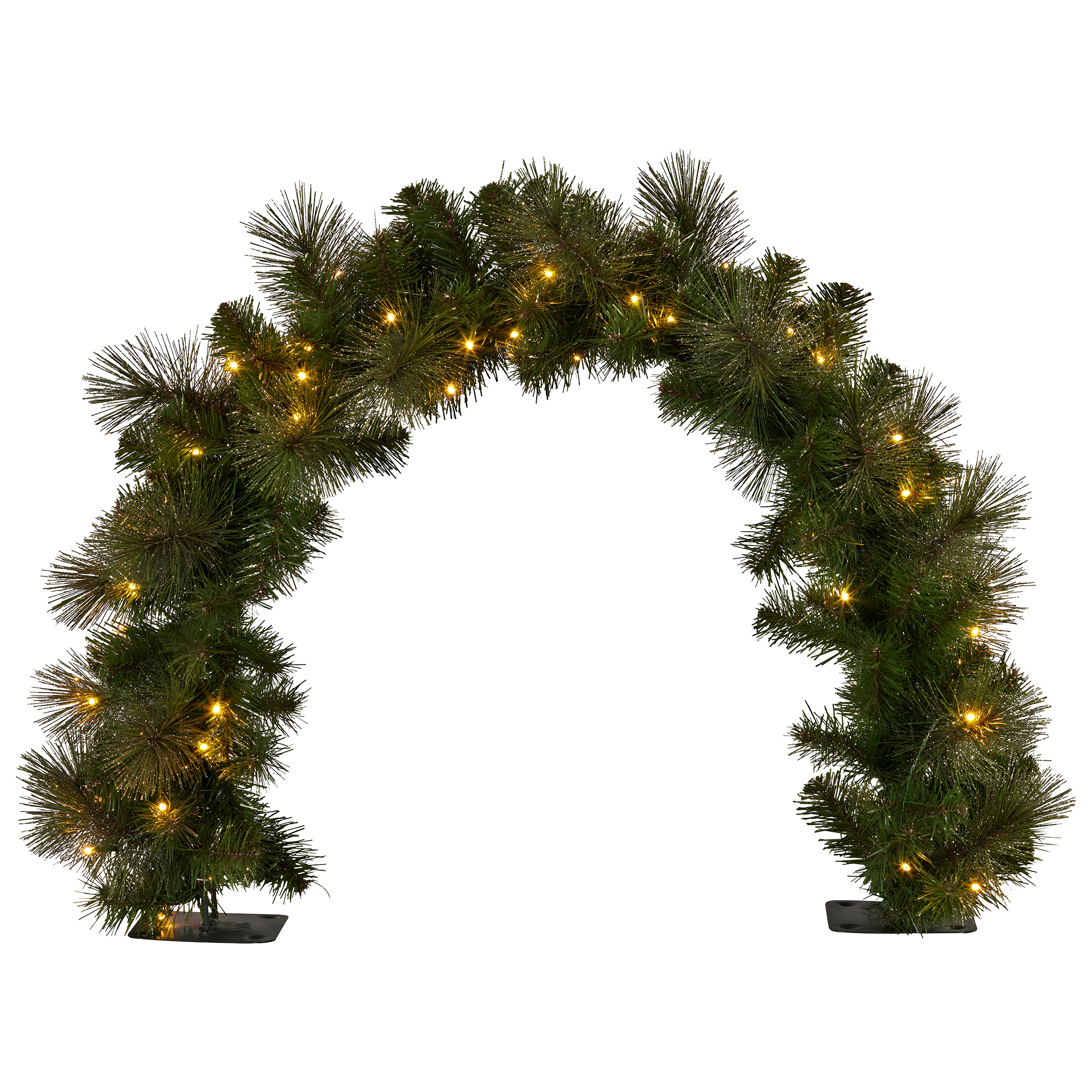 Christabelle 60cm Tabletop Christmas Archway Garland w/ LED Lights Gold Mantle