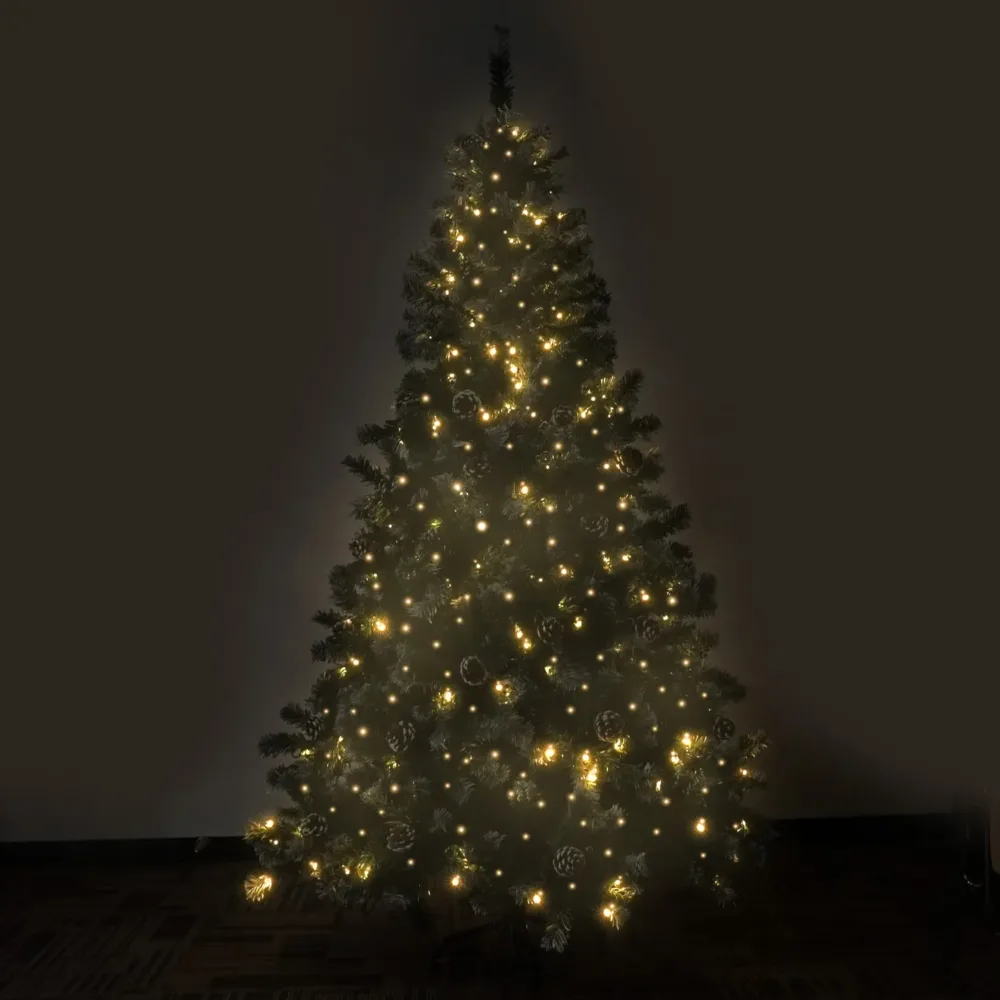 Christabelle 1.2m Pre-Lit LED Artificial Christmas Tree w/ Snow Tipped Needles