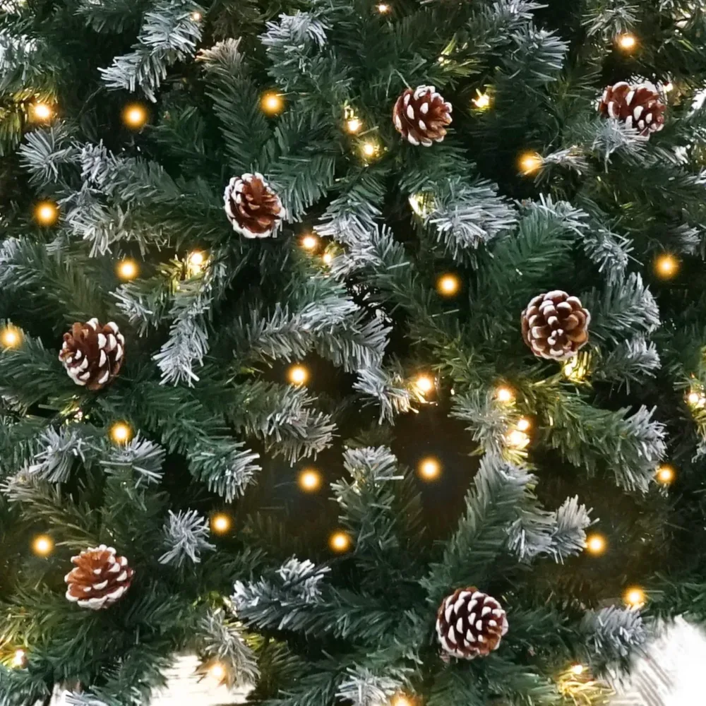 Christabelle 1.2m Pre-Lit LED Artificial Christmas Tree w/ Snow Tipped Needles