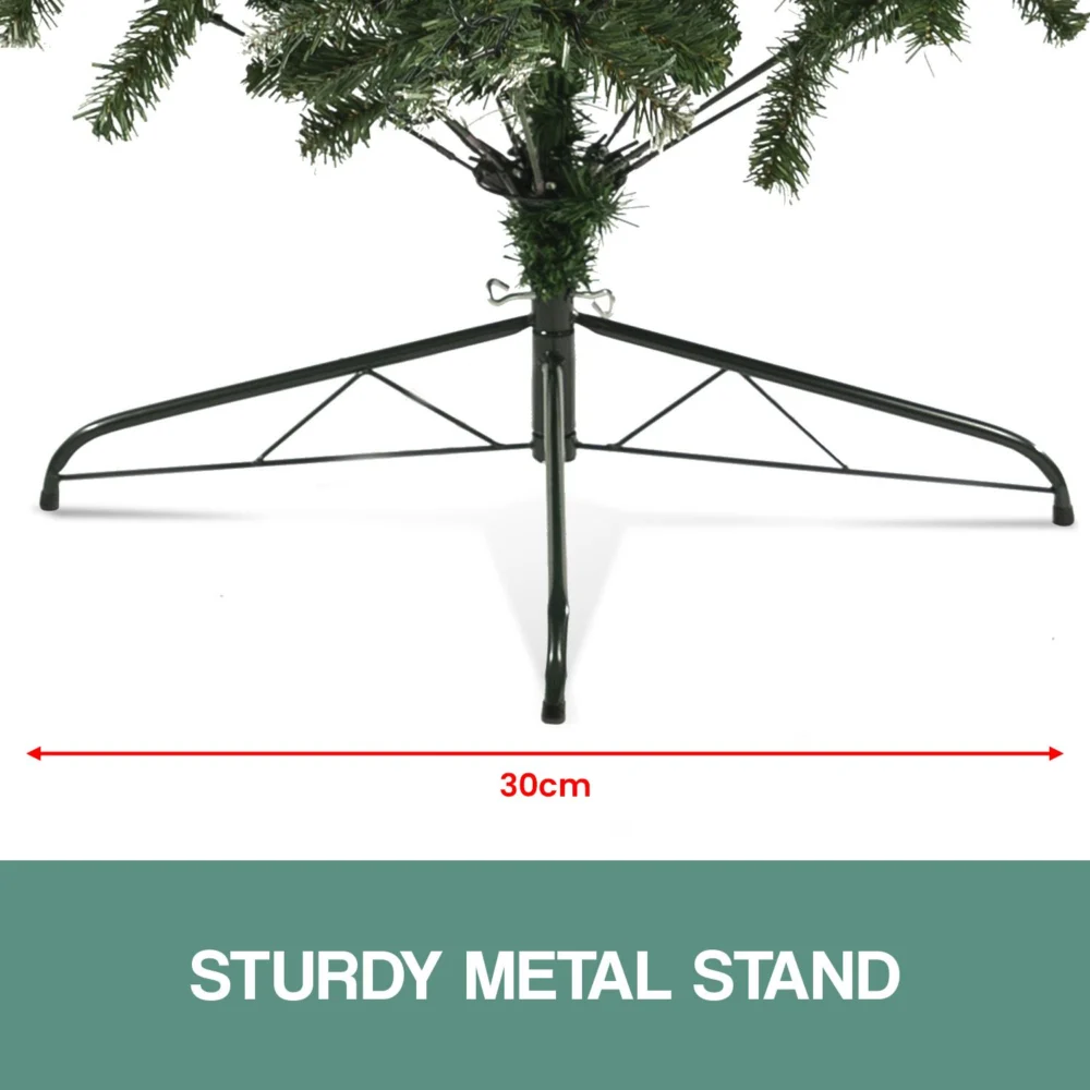 Christabelle 1.2m Pre-Lit LED Artificial Christmas Tree w/ Snow Tipped Needles