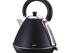 Pronti 1.7L Rose Trim Collection Kettle - Black