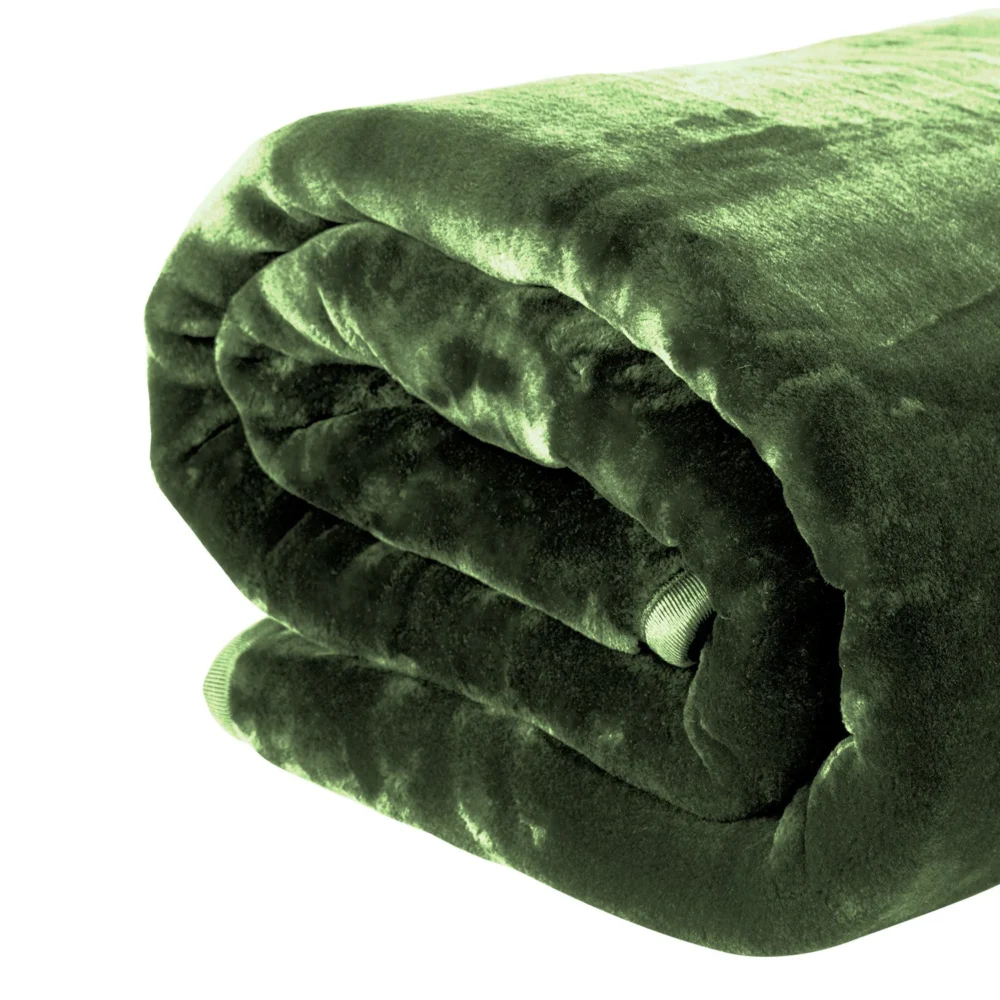 Laura Hill 600gsm Faux Mink Blanket Queen Size Double-sided Throw Rug Large