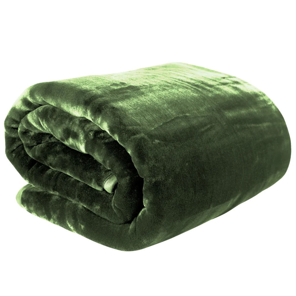 Laura Hill 600gsm Faux Mink Blanket Queen Size Double-sided Throw Rug Large