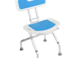 Orthonica Compact & Foldable Commode Shower Chair w/Height Adjustable Aluminium