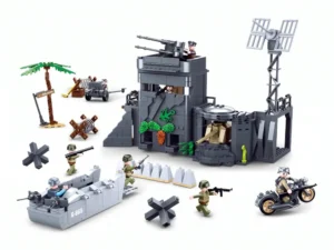 Sluban B0861 Model Kit WWII Atlantic Wall Coastal Bunker Defense Normandy DDay