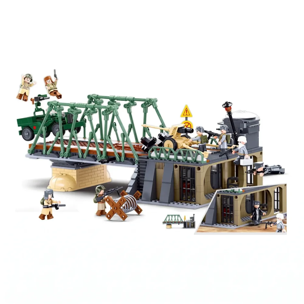 Sluban B0981 Model Kit WWII Battle of Budapest Winter Counter Attack Military
