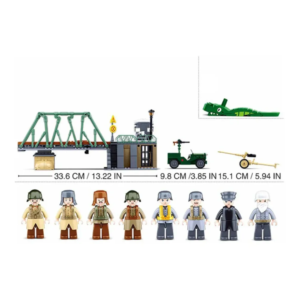 Sluban B0981 Model Kit WWII Battle of Budapest Winter Counter Attack Military