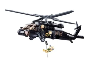 Sluban B1012 Model Kit UH60 Black Hawk Medical Rescue Helicopter US Army MEDEVAC