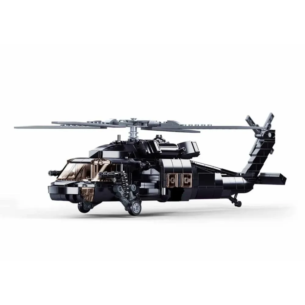 Sluban B1012 Model Kit UH60 Black Hawk Medical Rescue Helicopter US Army MEDEVAC