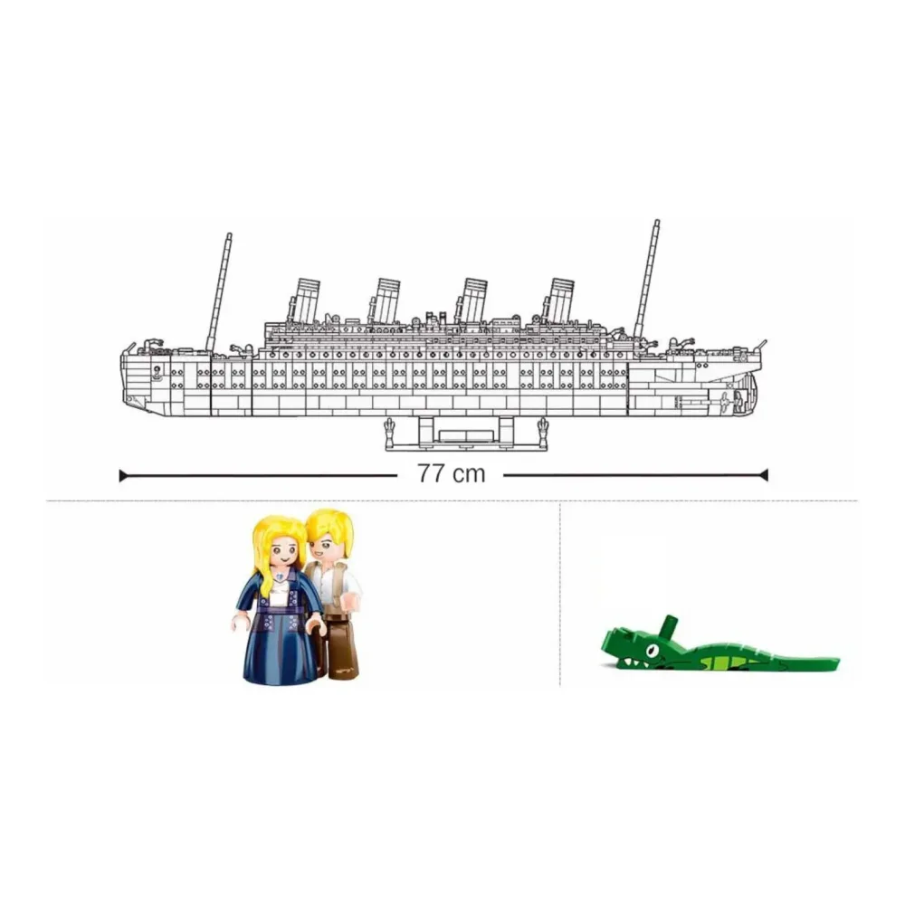 Sluban B1122 Model Kit 1:350 RMS Titanic Ocean Liner Cruise Ship Large Model