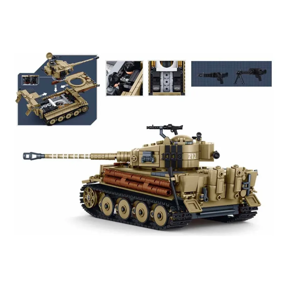 Sluban B1535 Model Kit 1:35 Panther G Tank German Panzer WWII Army Military