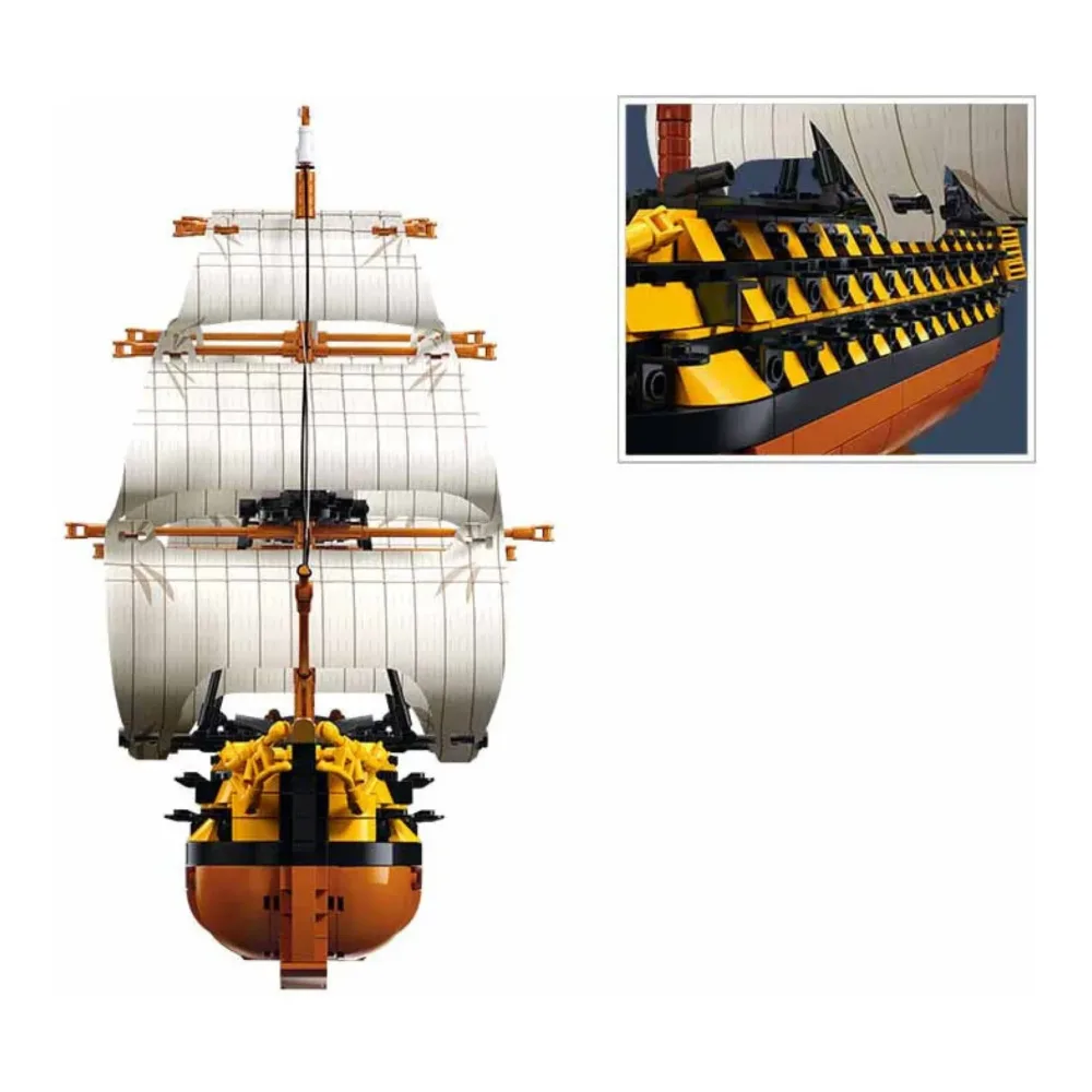 Sluban B1552 Model Kit 1:200 HMS Victory Sailing Battleship Warship Navy Vessel