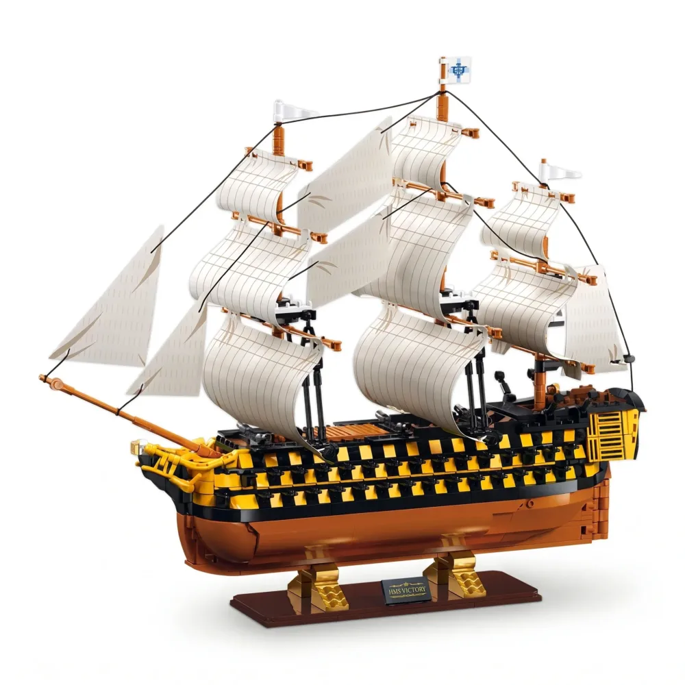 Sluban B1552 Model Kit 1:200 HMS Victory Sailing Battleship Warship Navy Vessel