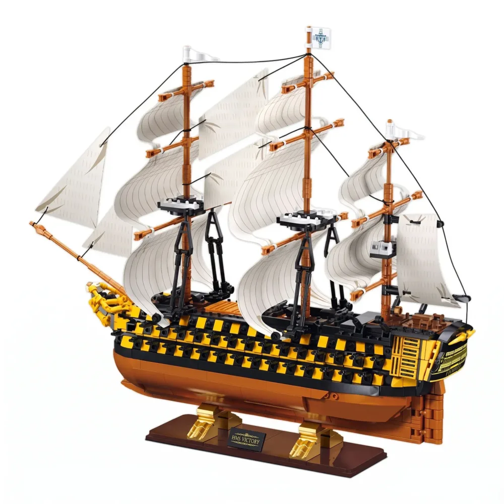 Sluban B1552 Model Kit 1:200 HMS Victory Sailing Battleship Warship Navy Vessel