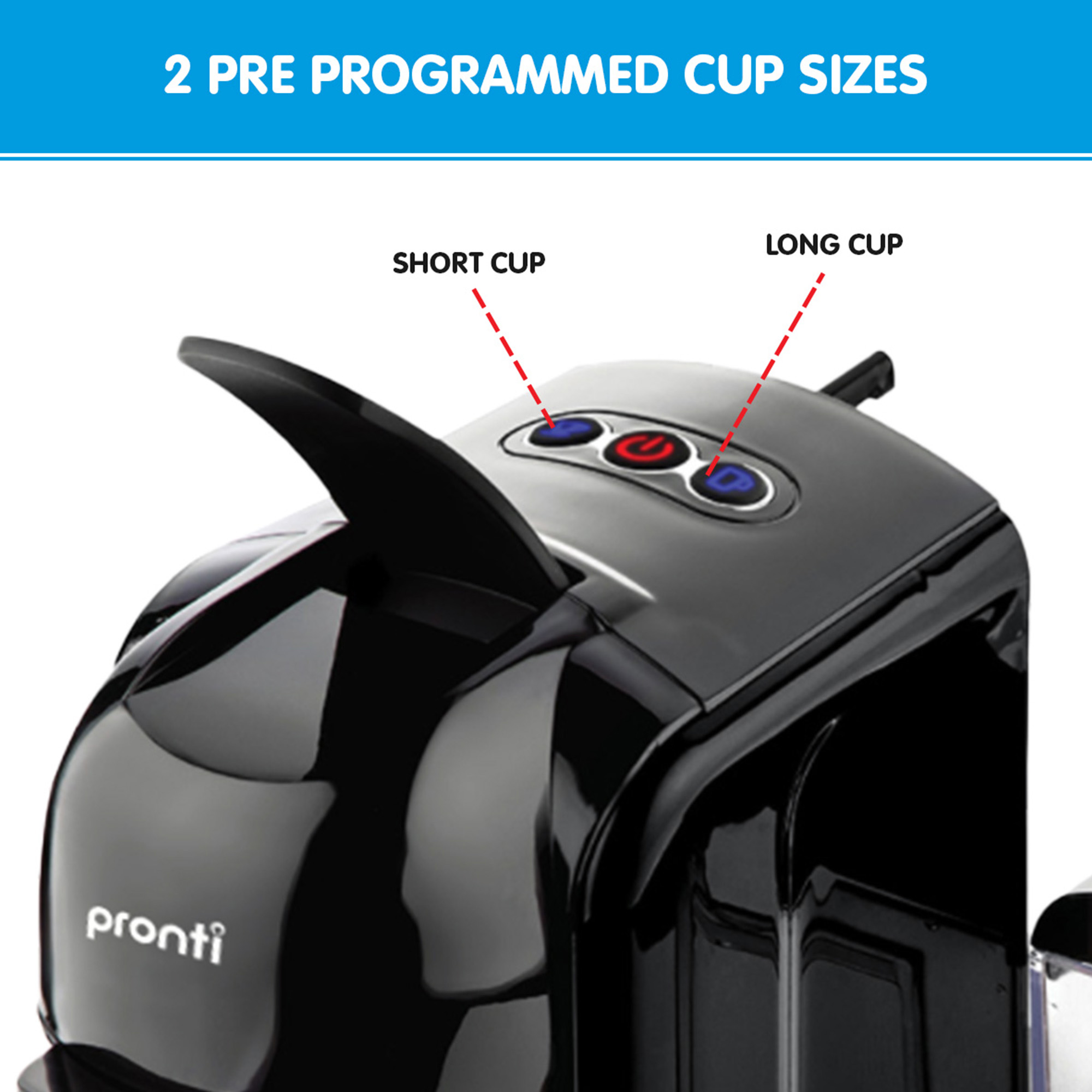 Pronti Breakfast Set with HomeMaid Coffee Machine, Silver Noir Toaster & Kettle