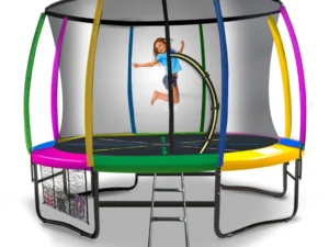 Kahuna 8ft Outdoor Rainbow Trampoline For Kids & Children Suited For Fitness