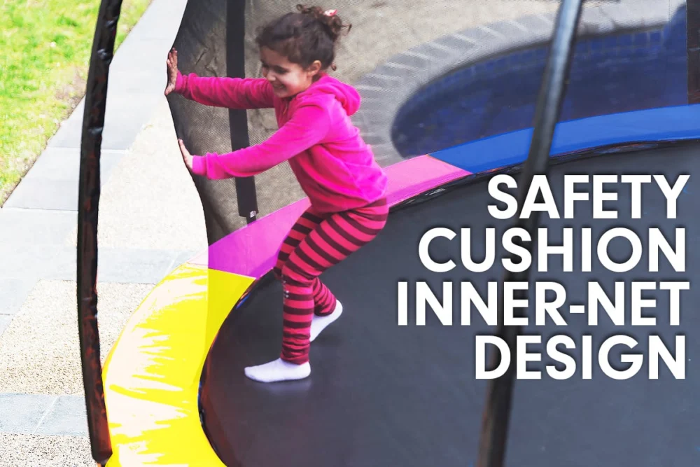 Kahuna 8ft Outdoor Rainbow Trampoline For Kids & Children Suited For Fitness