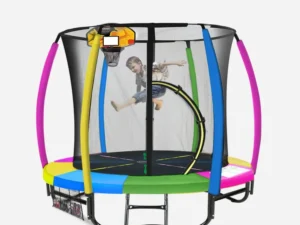 Kahuna 8ft Outdoor Trampoline Kids Children w/ Safety Enclosure Mat Pad Net